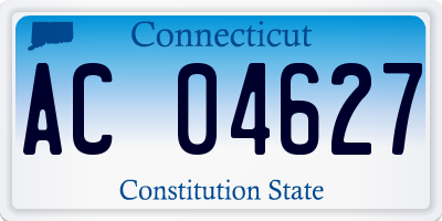 CT license plate AC04627