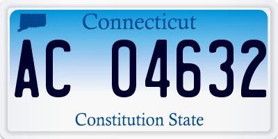 CT license plate AC04632