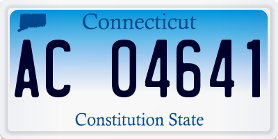 CT license plate AC04641