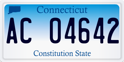 CT license plate AC04642