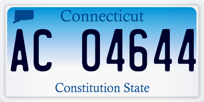 CT license plate AC04644