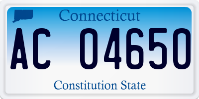 CT license plate AC04650