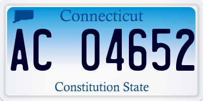 CT license plate AC04652