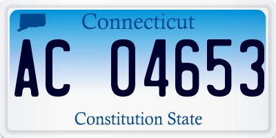 CT license plate AC04653