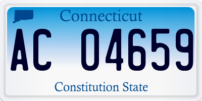 CT license plate AC04659