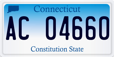 CT license plate AC04660