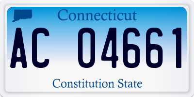 CT license plate AC04661