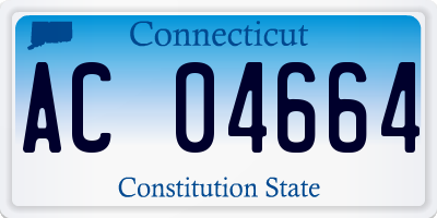 CT license plate AC04664