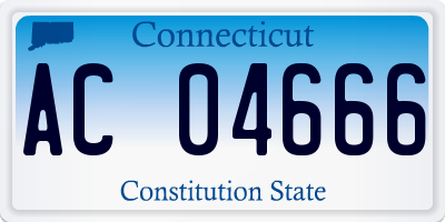 CT license plate AC04666