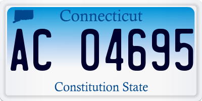 CT license plate AC04695