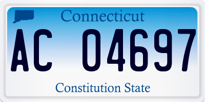 CT license plate AC04697