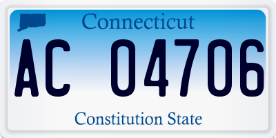 CT license plate AC04706