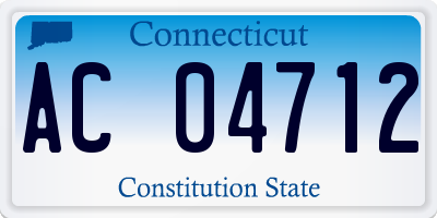 CT license plate AC04712