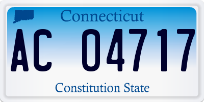 CT license plate AC04717