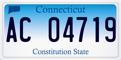 CT license plate AC04719