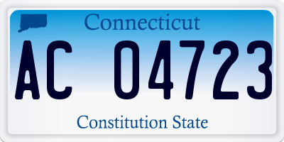 CT license plate AC04723
