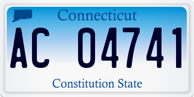 CT license plate AC04741