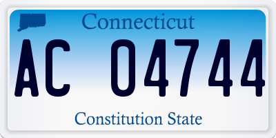 CT license plate AC04744