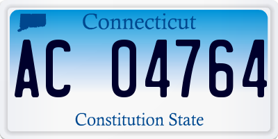 CT license plate AC04764