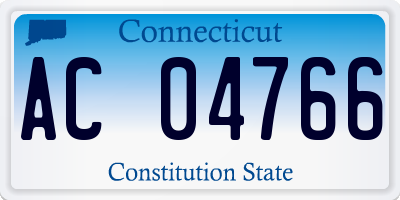 CT license plate AC04766