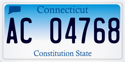 CT license plate AC04768