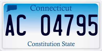 CT license plate AC04795