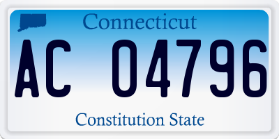 CT license plate AC04796