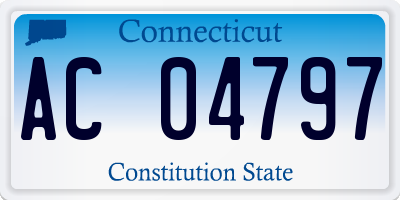 CT license plate AC04797