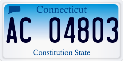 CT license plate AC04803
