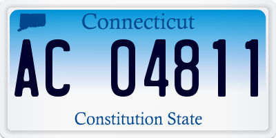 CT license plate AC04811