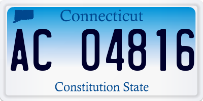 CT license plate AC04816