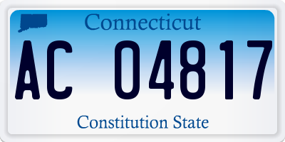 CT license plate AC04817