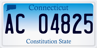 CT license plate AC04825