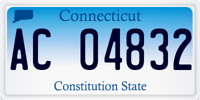 CT license plate AC04832