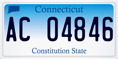 CT license plate AC04846