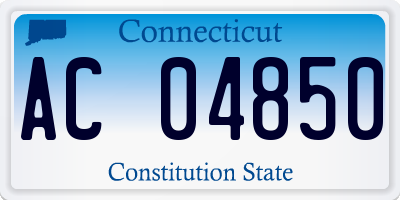 CT license plate AC04850