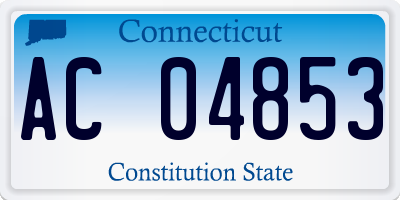 CT license plate AC04853