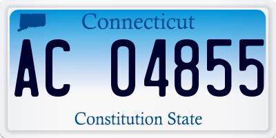 CT license plate AC04855