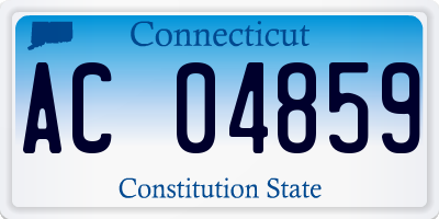 CT license plate AC04859