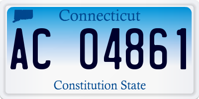 CT license plate AC04861