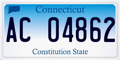 CT license plate AC04862