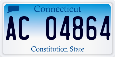 CT license plate AC04864