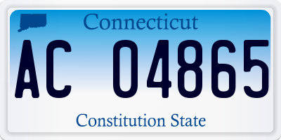 CT license plate AC04865