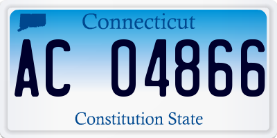 CT license plate AC04866