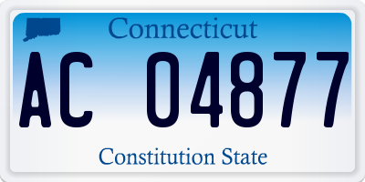 CT license plate AC04877
