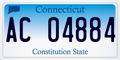 CT license plate AC04884