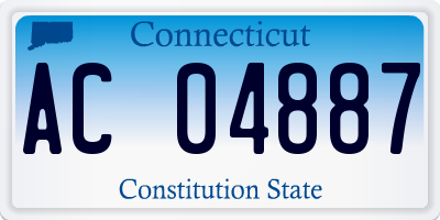 CT license plate AC04887