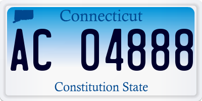 CT license plate AC04888