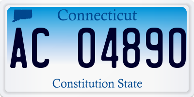 CT license plate AC04890