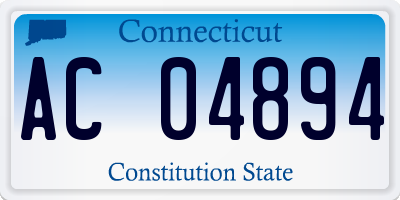CT license plate AC04894